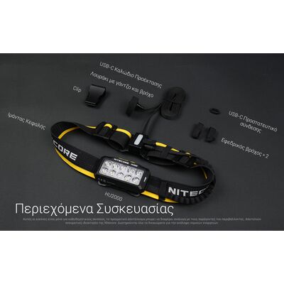 ΦΑΚΟΣ LED NITECORE HEADLAMP HU2000